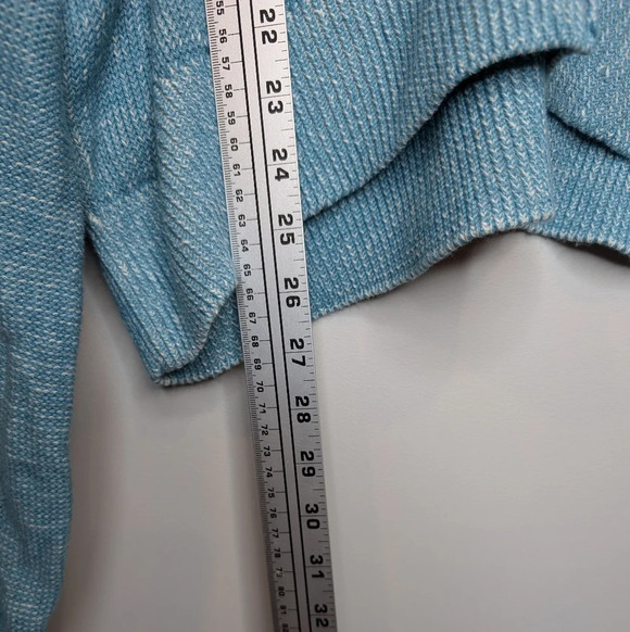 NWT SO Sonoma Drop Arm Teal Knit Oversized Comfy Sweater Women XL - Picture 9 of 9